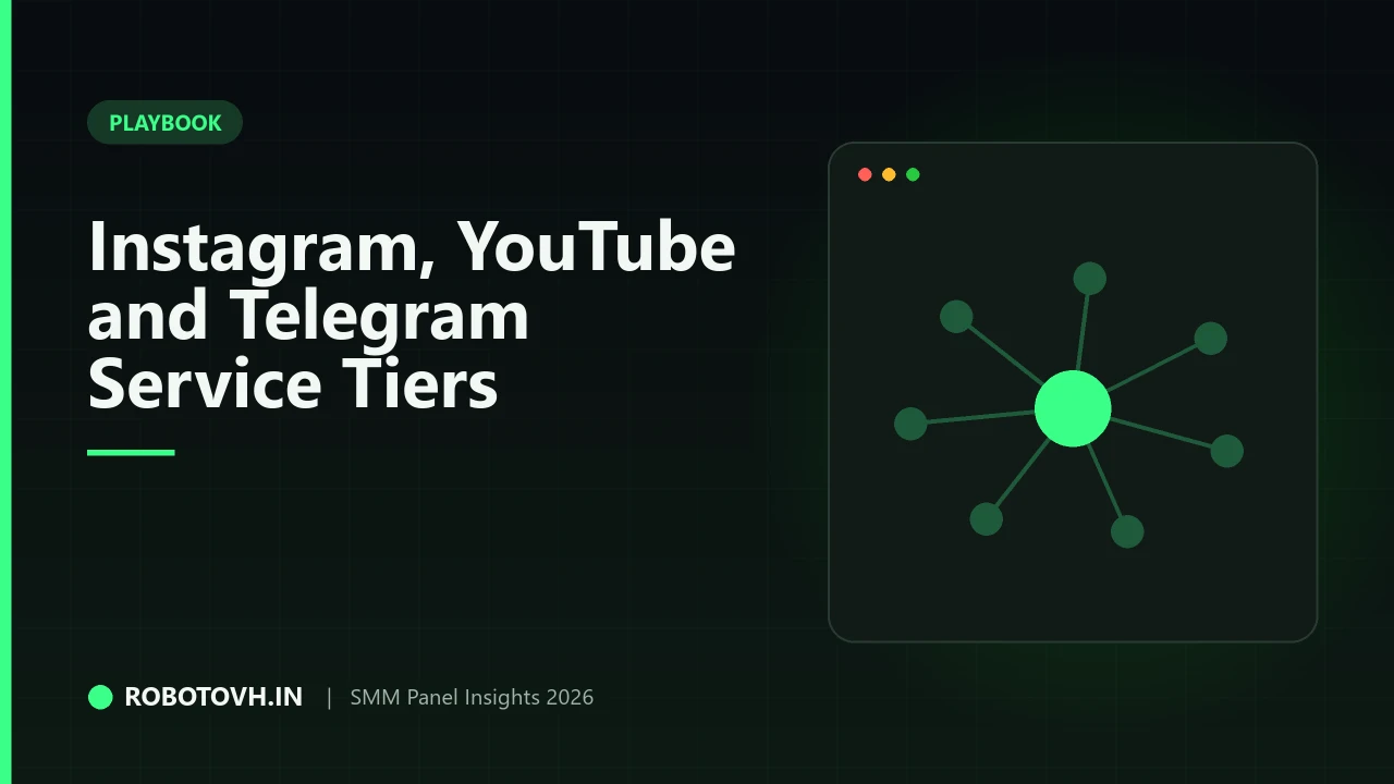 Instagram, YouTube & Telegram SMM Panel Playbook: Choosing the Right Service Tiers